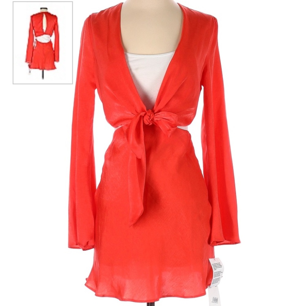 ASOS Orange Cut Out Dress